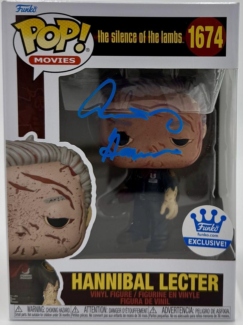 Anthony Hopkins Signed Funko Pop #1674 Hannibal Lecter (Silence Of The Lambs) - Beckett and Everest COA's